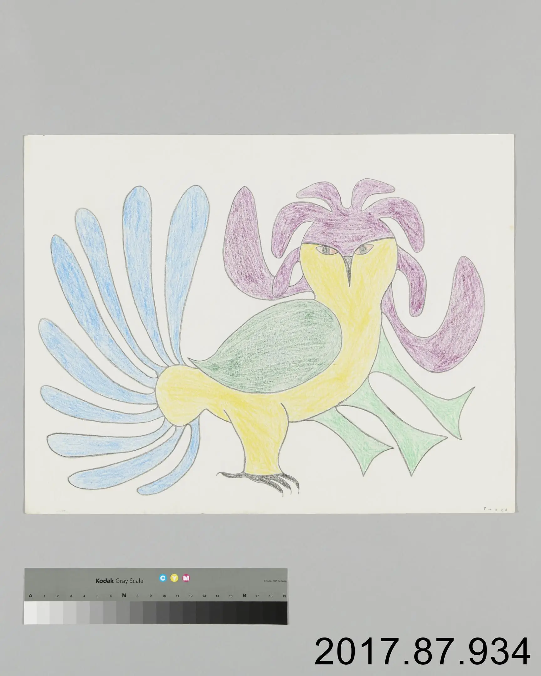 Multicoloured Owl by Ashevak, Kenojuak