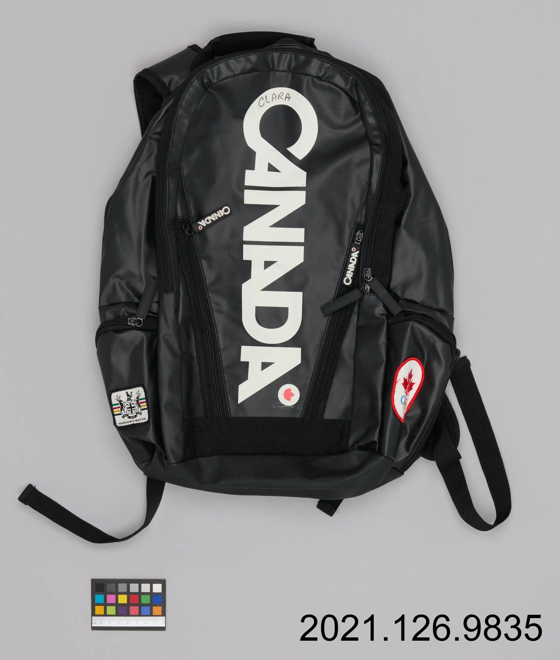 backpack by Hughes, Clara, Associated Sport Figure