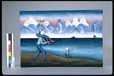 bas-relief, Evening Stroll by Unknown artist