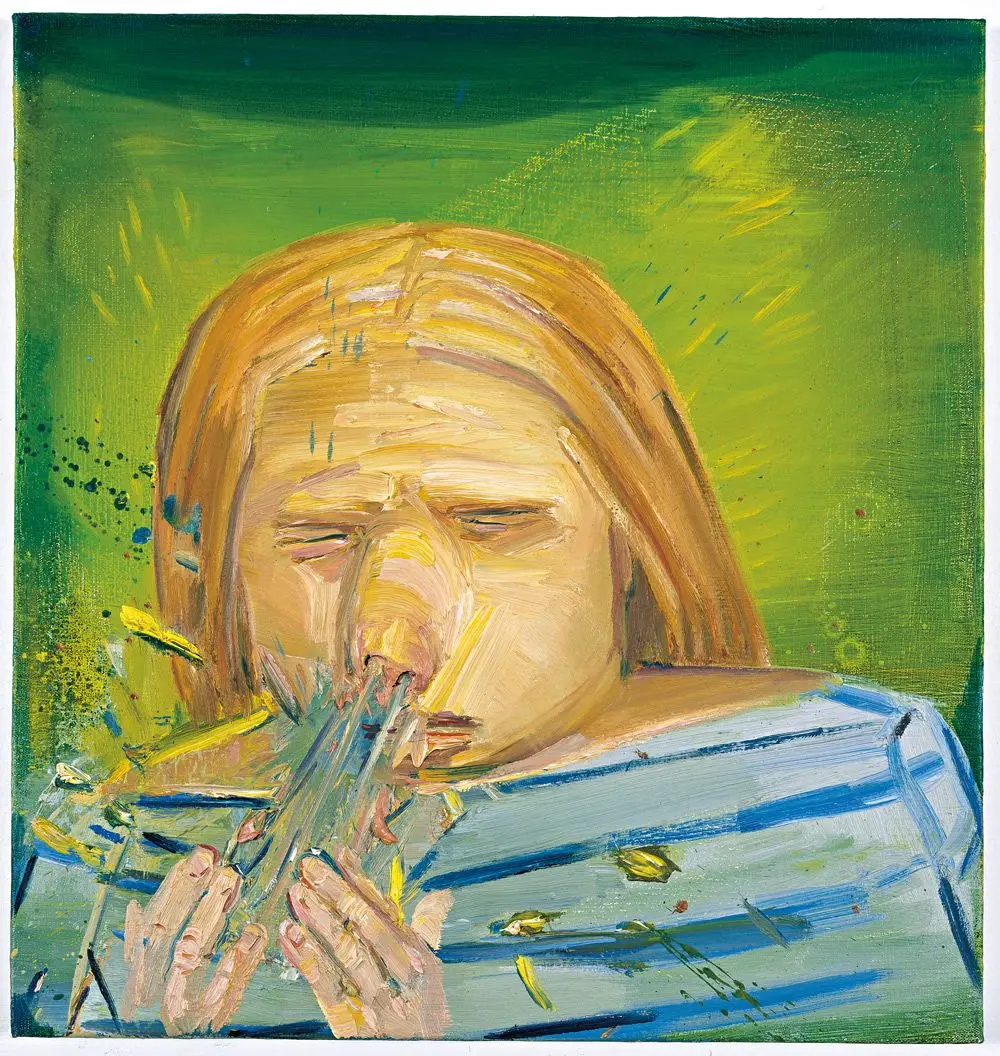 Sneeze by Dana Schutz