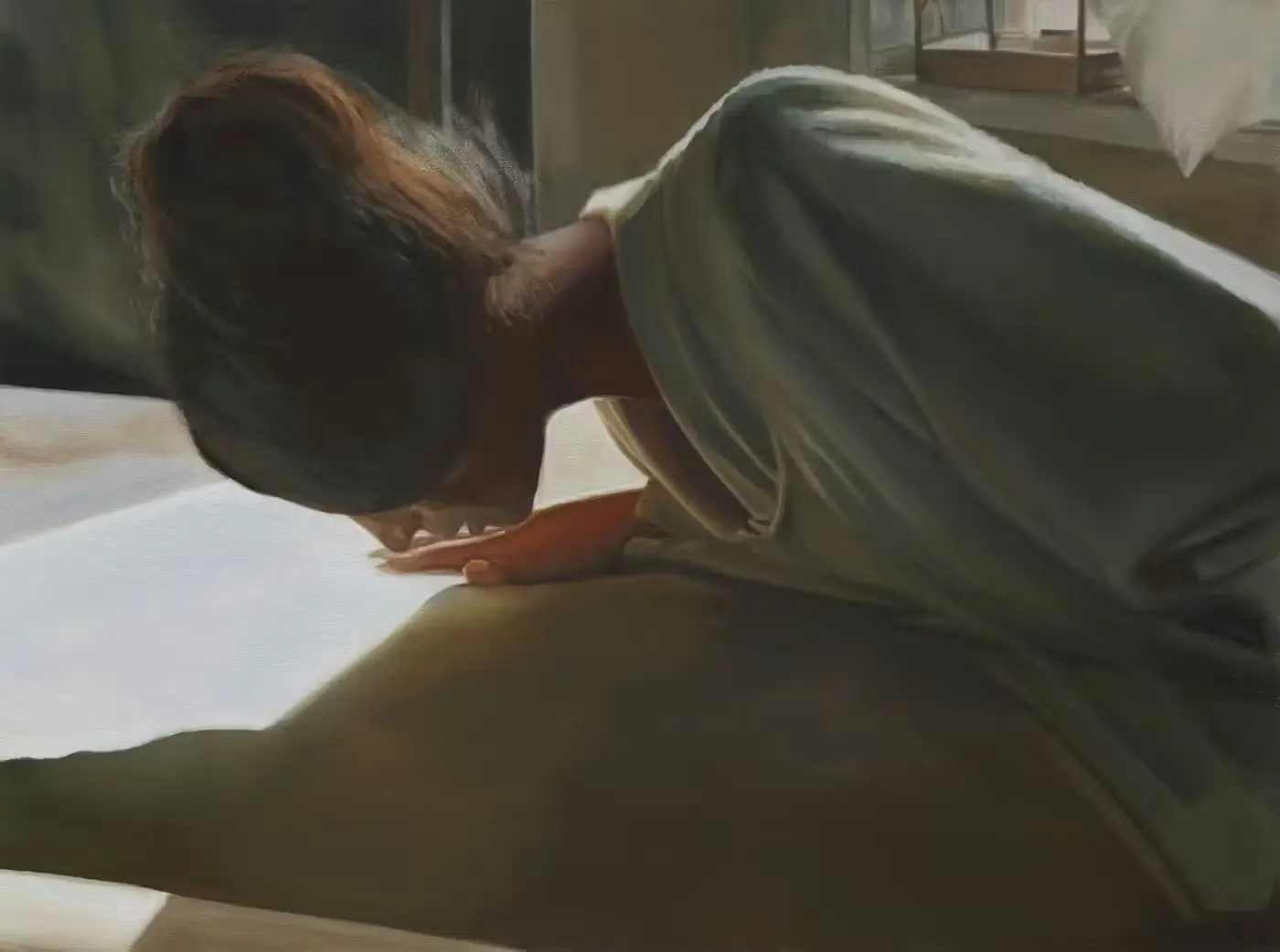 Woman in Reflecting Light by Shannon Cartier Lucy