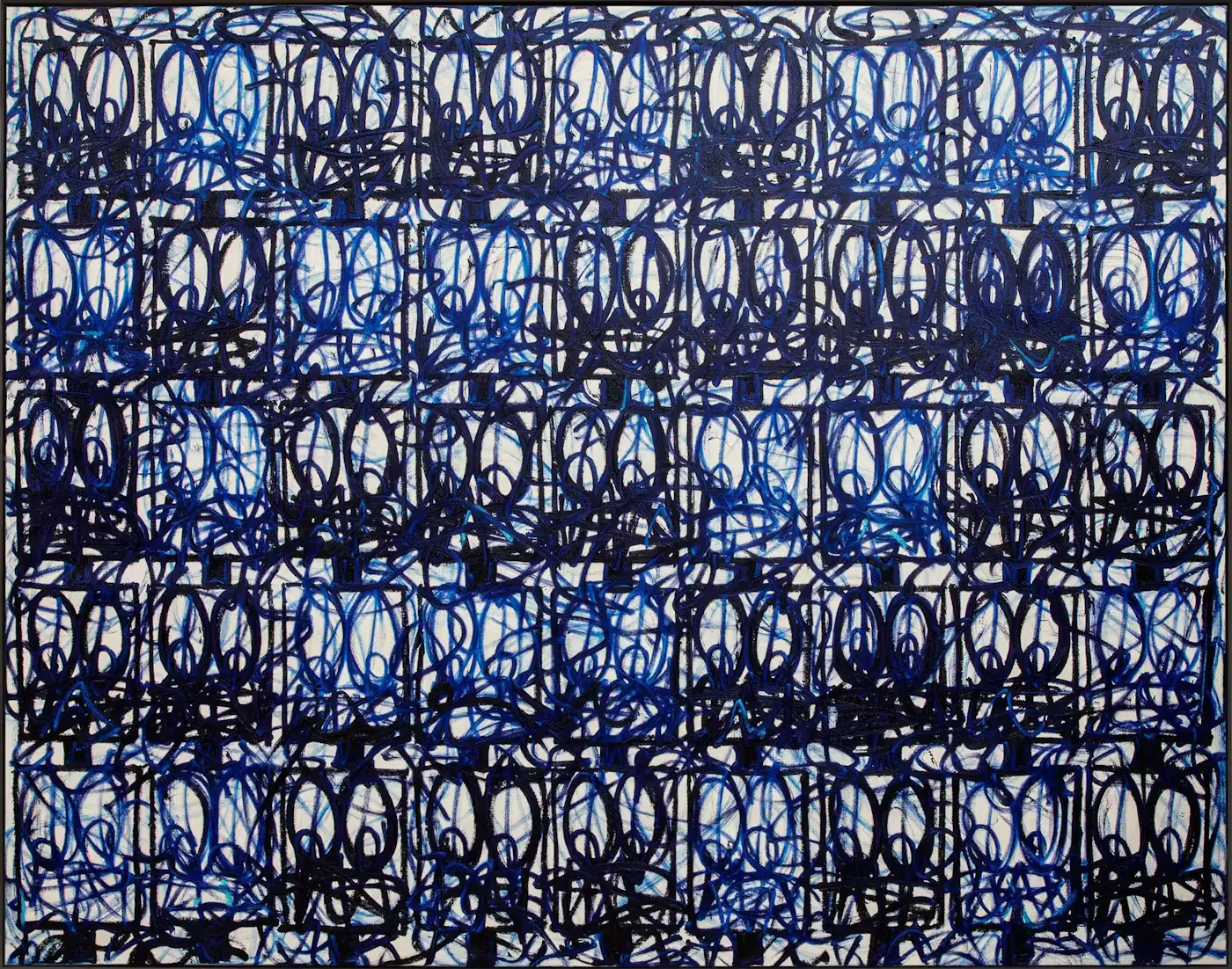 Bruise Painting "Ask Me Now" by Rashid Johnson