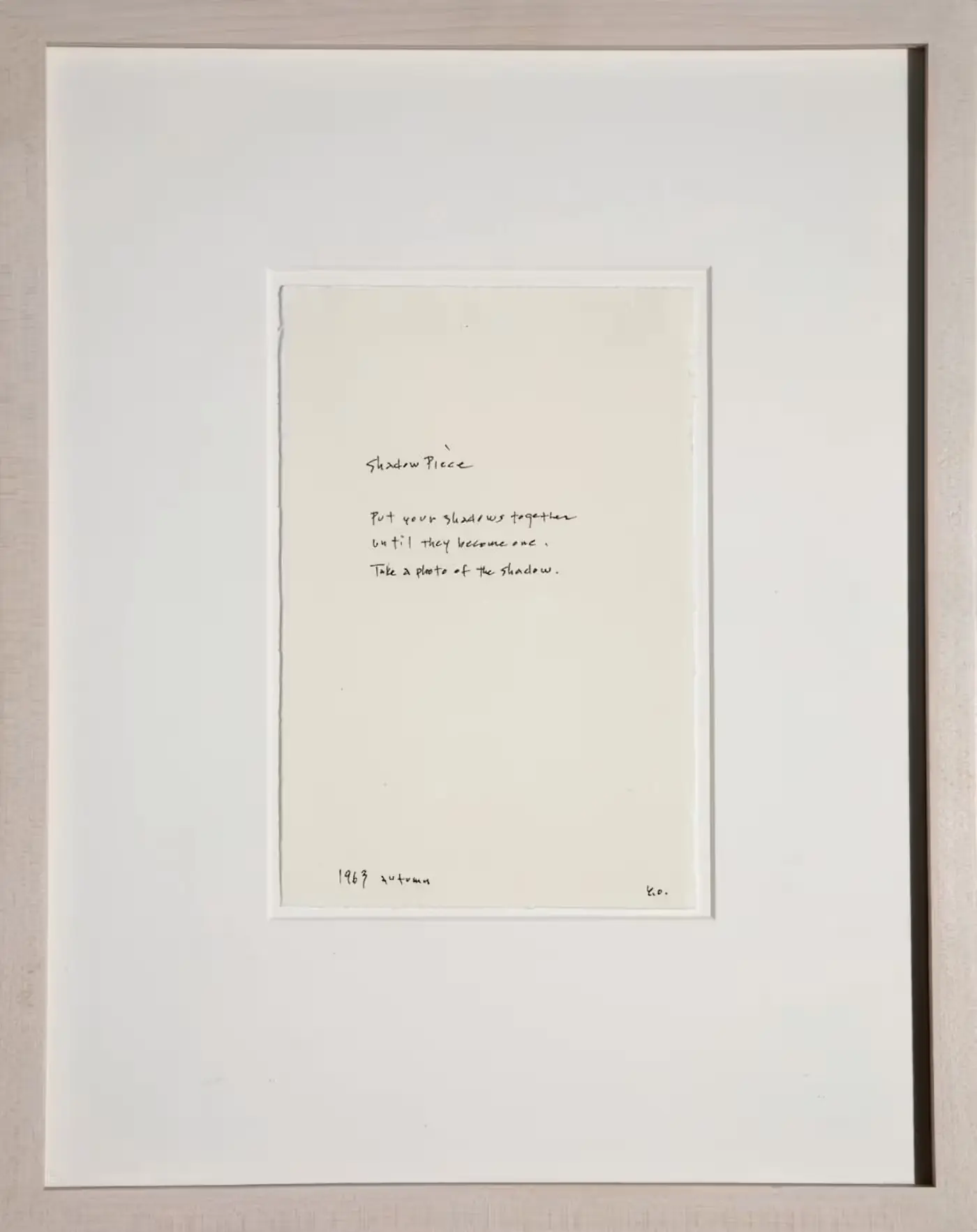Instructions for Photographs by Yoko Ono