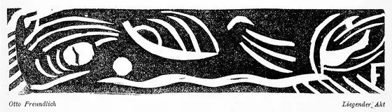 Reclining nude by Otto Freundlich