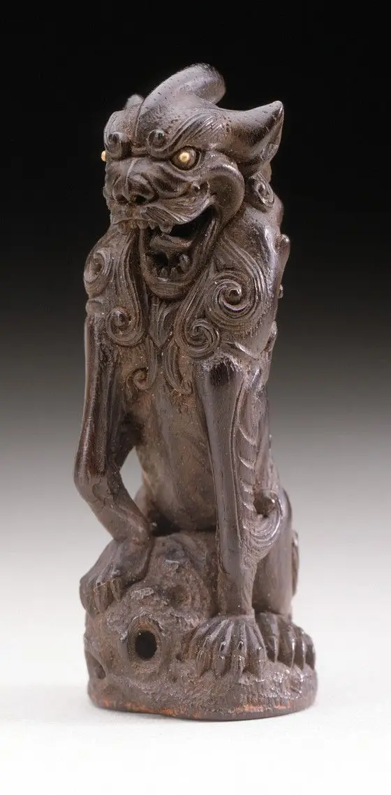 Seal Carved as Korean Guardian Dog by Suzuki Tōkoku