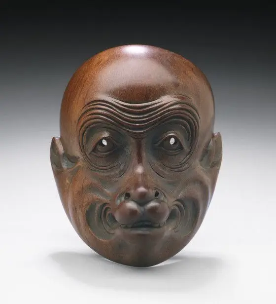 Monkey Mask for the Kyōgen Play "Hakuzōsu" by Kimura Ryūmin (Japan, active mid- to late 19th century)