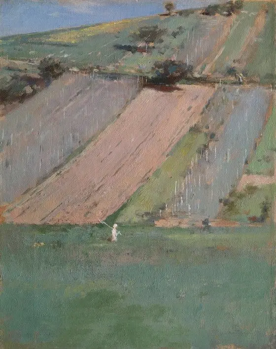 A Hillside, Giverny by Theodore Robinson