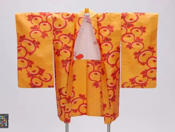 Woman's Kimono-style Jacket (haori) with Abstract Kōrin-style Flowers by Unknown artist