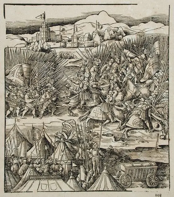 The Battle of Novara by Leonhard Beck