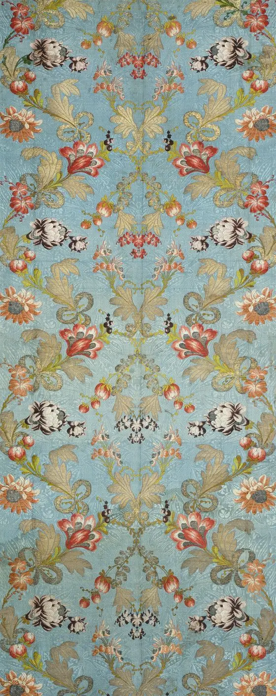 Panel With Design of Floral Meander by Costume and Textiles