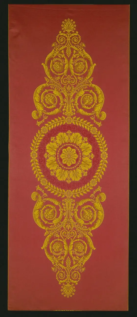 Textile Panel with Neo-classical Design by Costume and Textiles