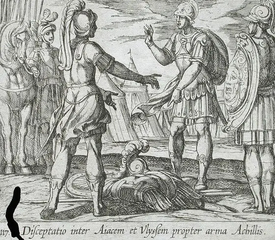 The Dispute over Achilles' Armor by Antonio Tempesta