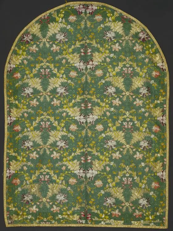 Panel With Design of Floral Interlace by Costume and Textiles