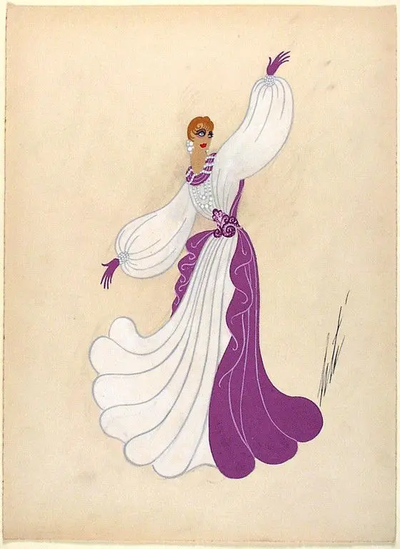 Costume Sketch, 'Cinquième Poupée' by Unknown artist