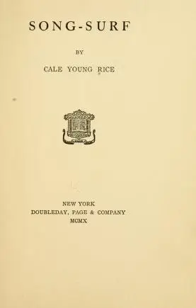 Song-surf, by rice, cale young