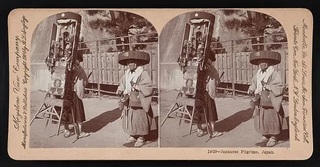 Japanese pilgrims, Japan by keystone view company
