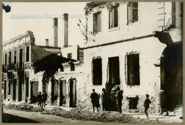 Ruined Buildings in Siret, Romania. by joint distribution committee of the