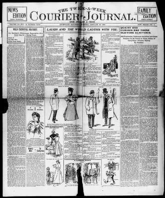 The Twice-a-week courier-journal (Louisville, Ky.), January 16, 1897, (FAMILY EDITION) by university of kentucky, lexington, ky