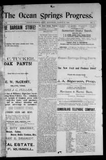 The Ocean Springs progress (Ocean Springs, Miss.), March 11, 1905 by mississippi department of archives and history