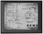 [Design drawing for a dining table ("DTW2, Dining Table Wood")] by Office of Charles and Ray Eames, designer by Office of Charles and Ray Eames, designer