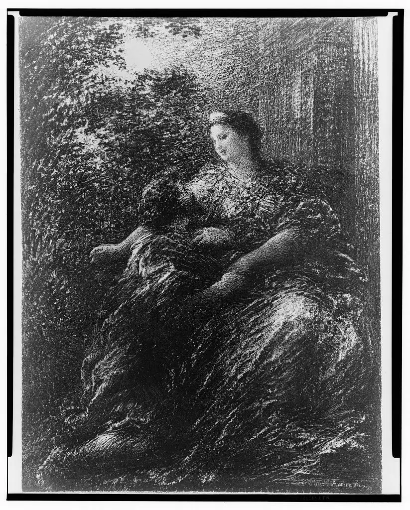 [Nuit d'extase] by Fantin-Latour by Fantin-Latour