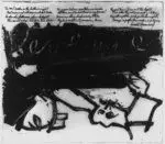 [Abstract illustration of "Revenge," a poem by Harold Rosenberg] by De Kooning by De Kooning