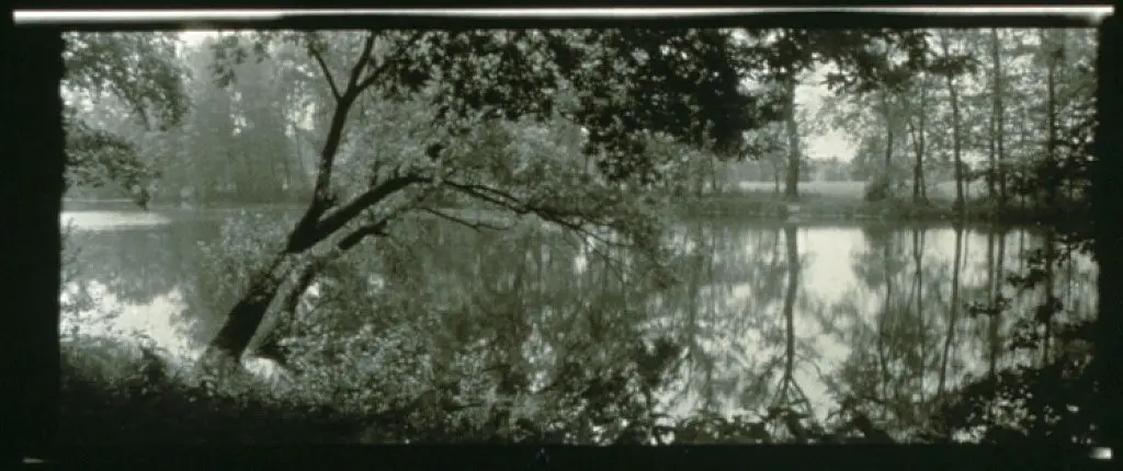 [Panoramic landscape along the Elbe] by Sudek by Sudek