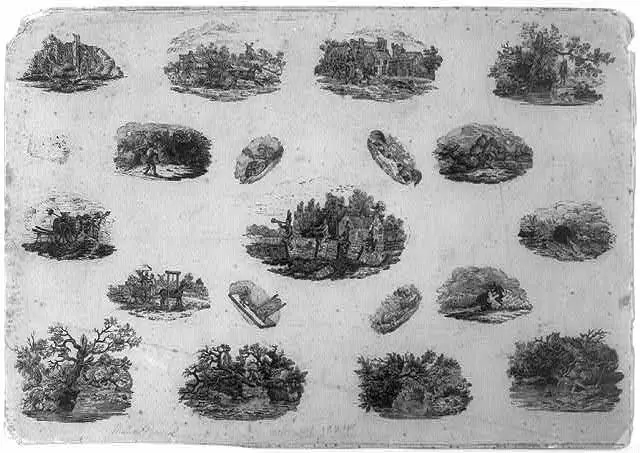 [Countryside scenes with figures] by Bewick by Bewick