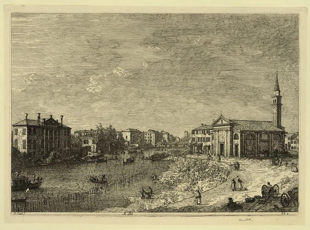 Al Dolo by Canaletto, 1697-1768, artist. by Canaletto, 1697-1768, artist.