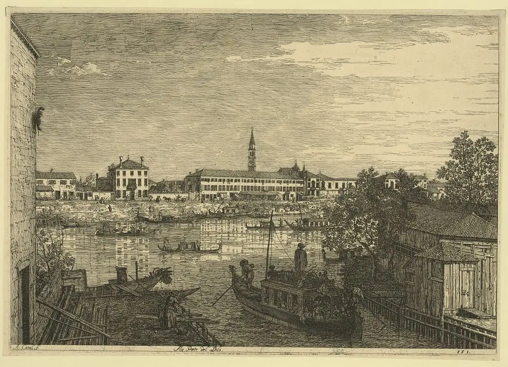Ale Porte del Dolo by Canaletto, 1697-1768, artist. by Canaletto, 1697-1768, artist.