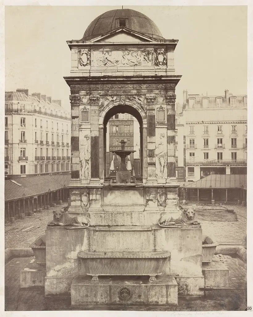 [Fountain of the Innocents, Paris, France] by Marville by Marville