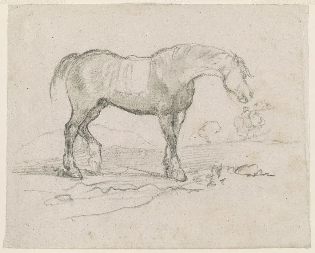 [A horse] by Degas by Degas