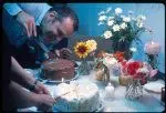 [Charles Eames cutting his birthday cake, Eames Office, Venice, California] by Work of Charles and Ray Eames (Library of Congress) by Work of Charles and Ray Eames (Library of Congress)