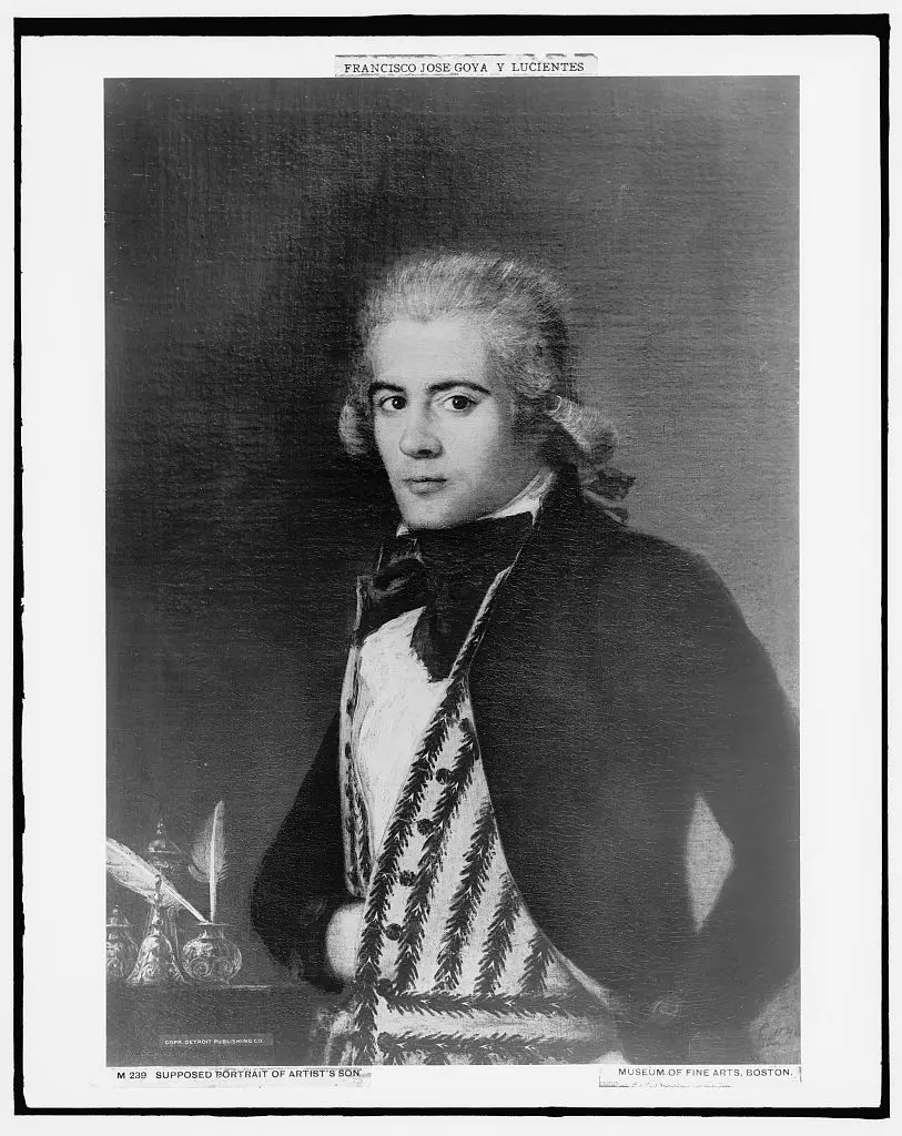 Supposed portrait of artist's son by Goya by Goya