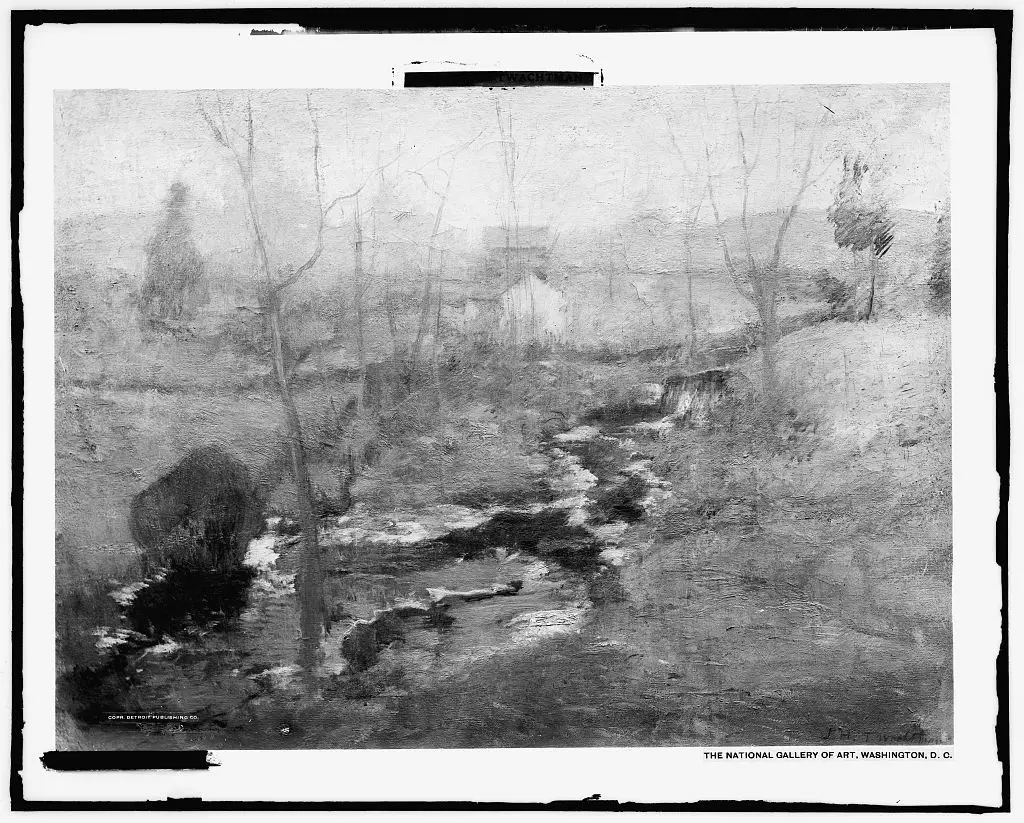 [The end of winter] by Twachtman, John Henry, 1853-1902, artist.