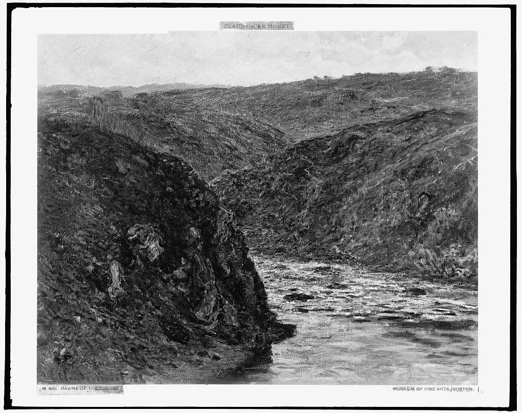 Ravine of the Creuse by Monet by Monet