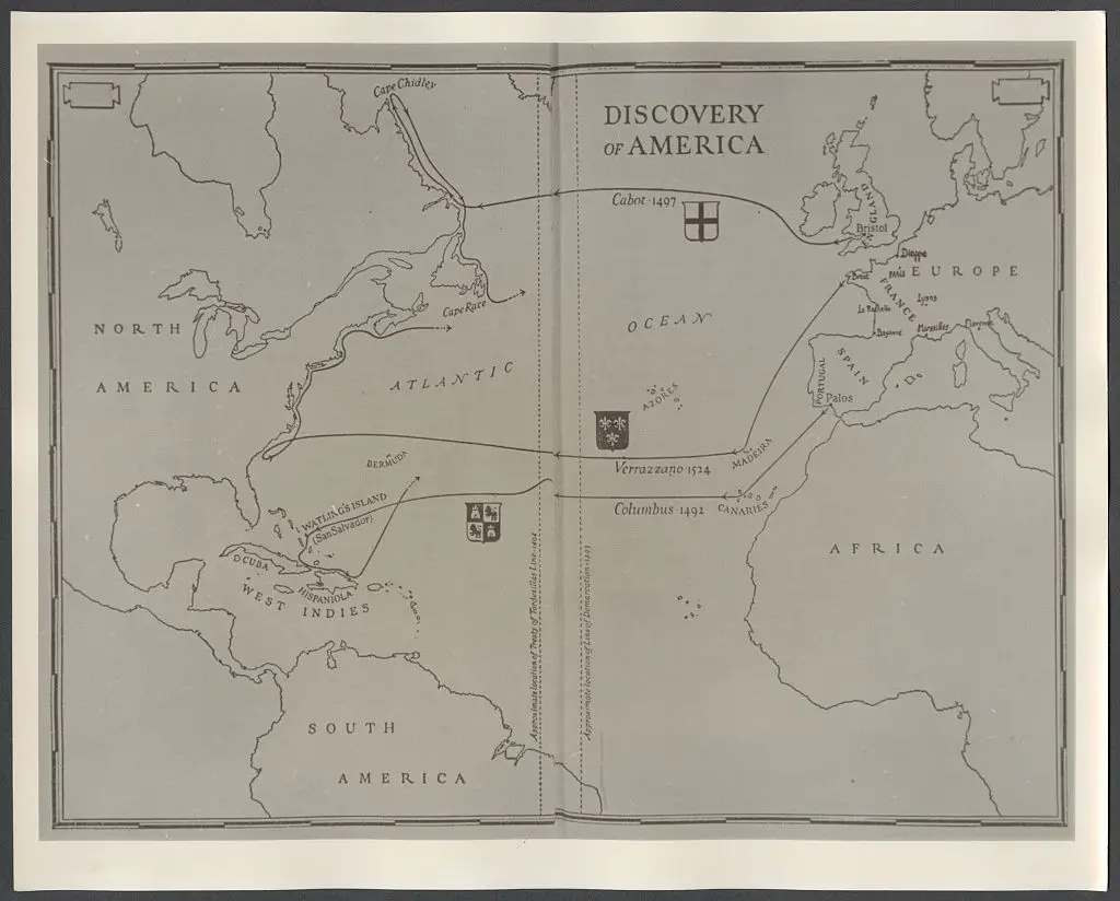 Map (Discovery of America) by Rizzuto by Rizzuto