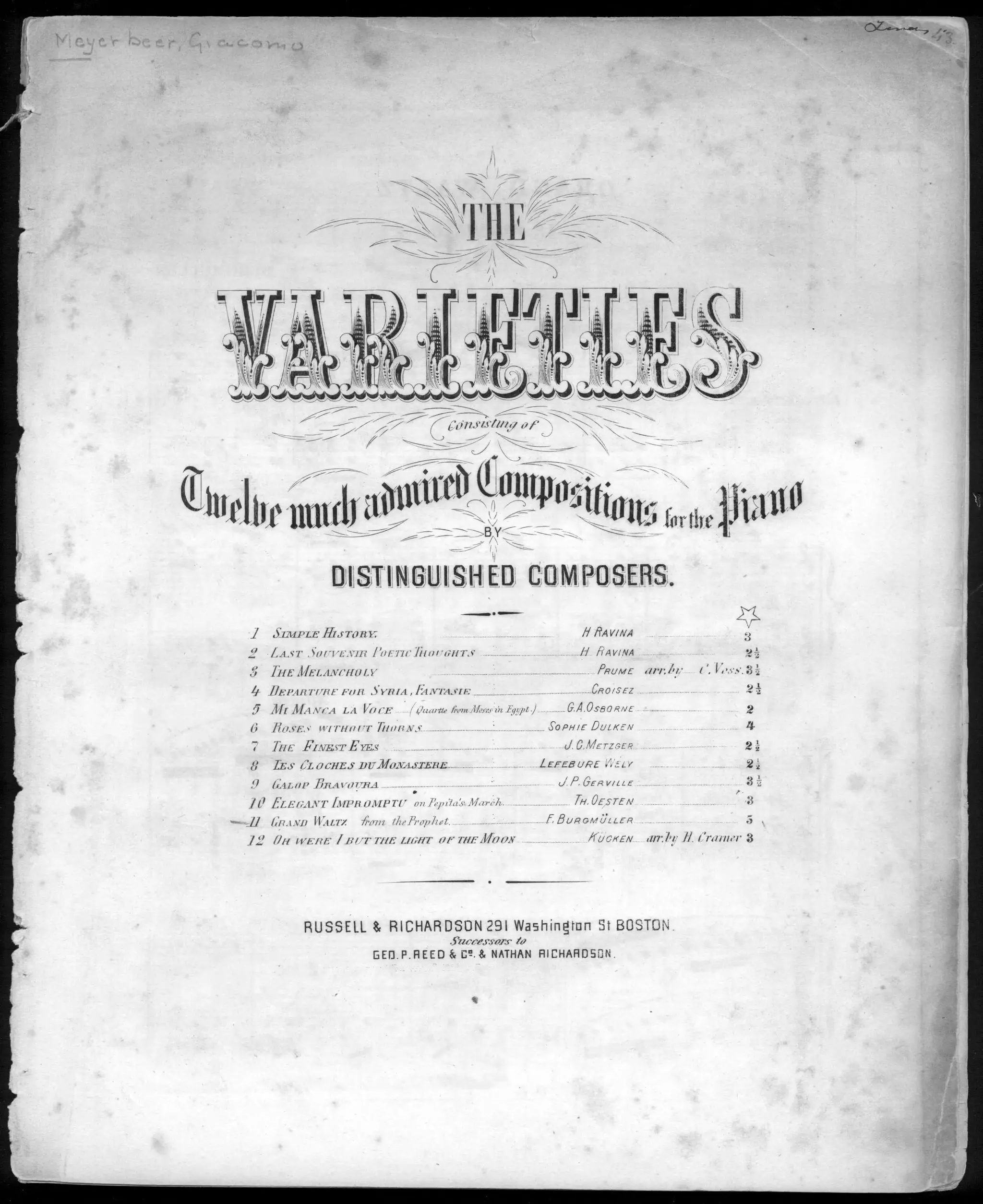 Grand waltz by Burgmüller, Frederic Composer