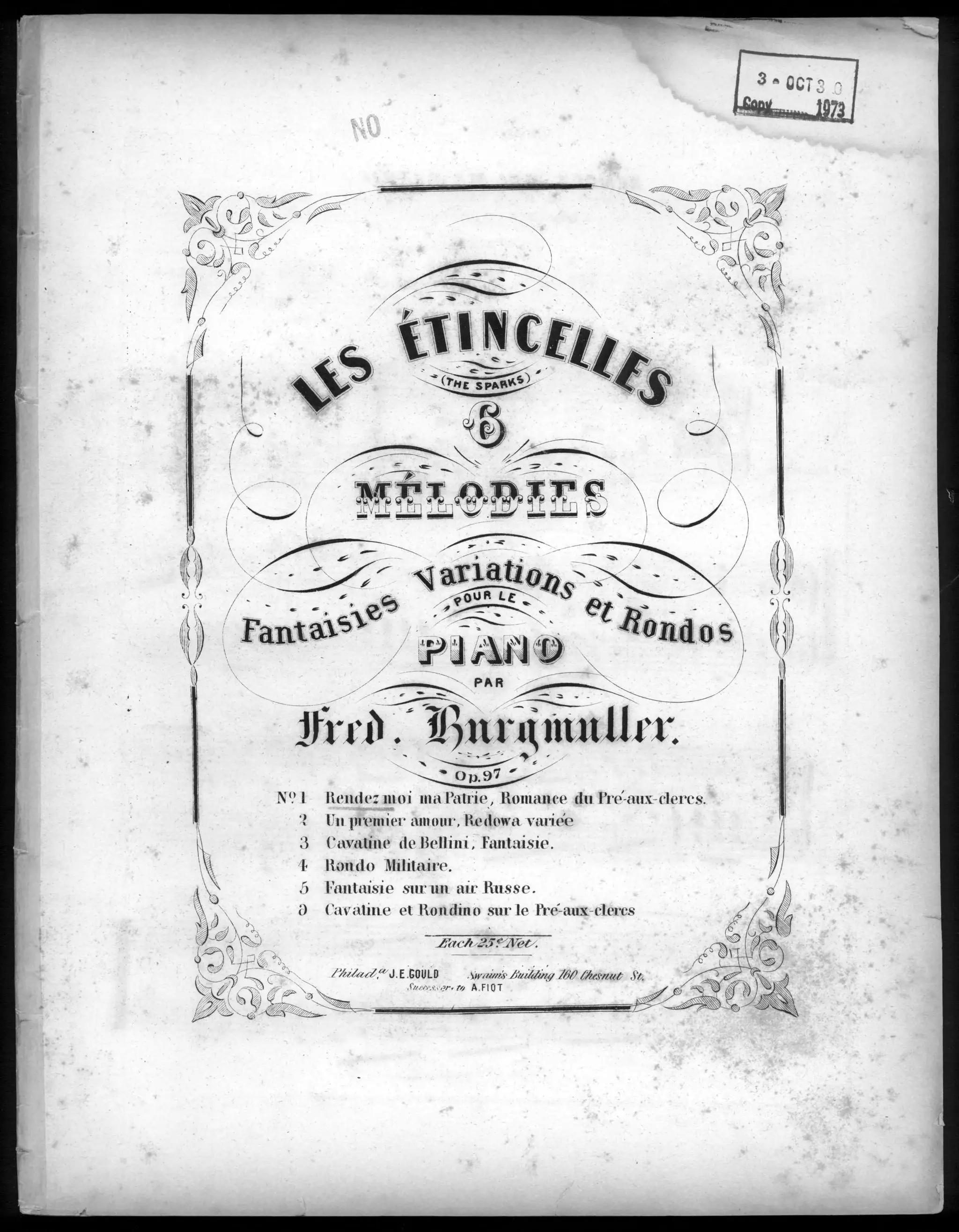 Rendez-moi ma patrie, op. 97 by Burgmüller, Frederic Composer