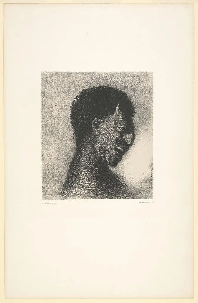 The Satyr with the cynical smile by Redon by Redon