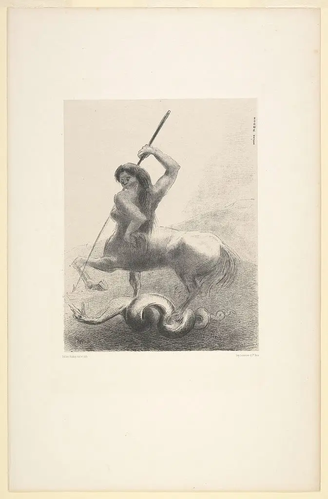 There were struggles and vain victories by Redon by Redon
