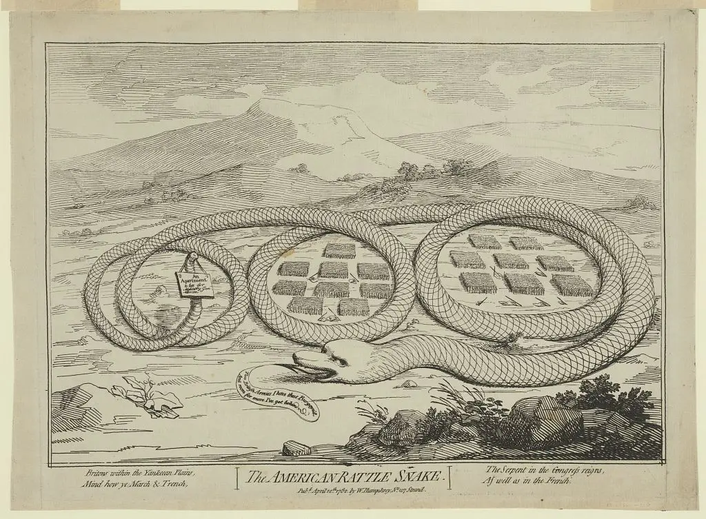 The American rattle snake by Gillray