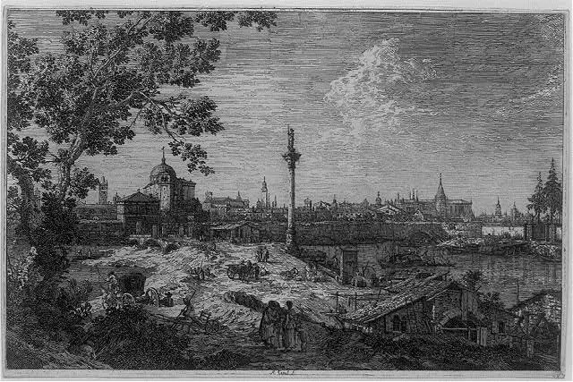 [Capriccio with reminiscences of Padua] by Canaletto, 1697-1768, artist. by Canaletto, 1697-1768, artist.