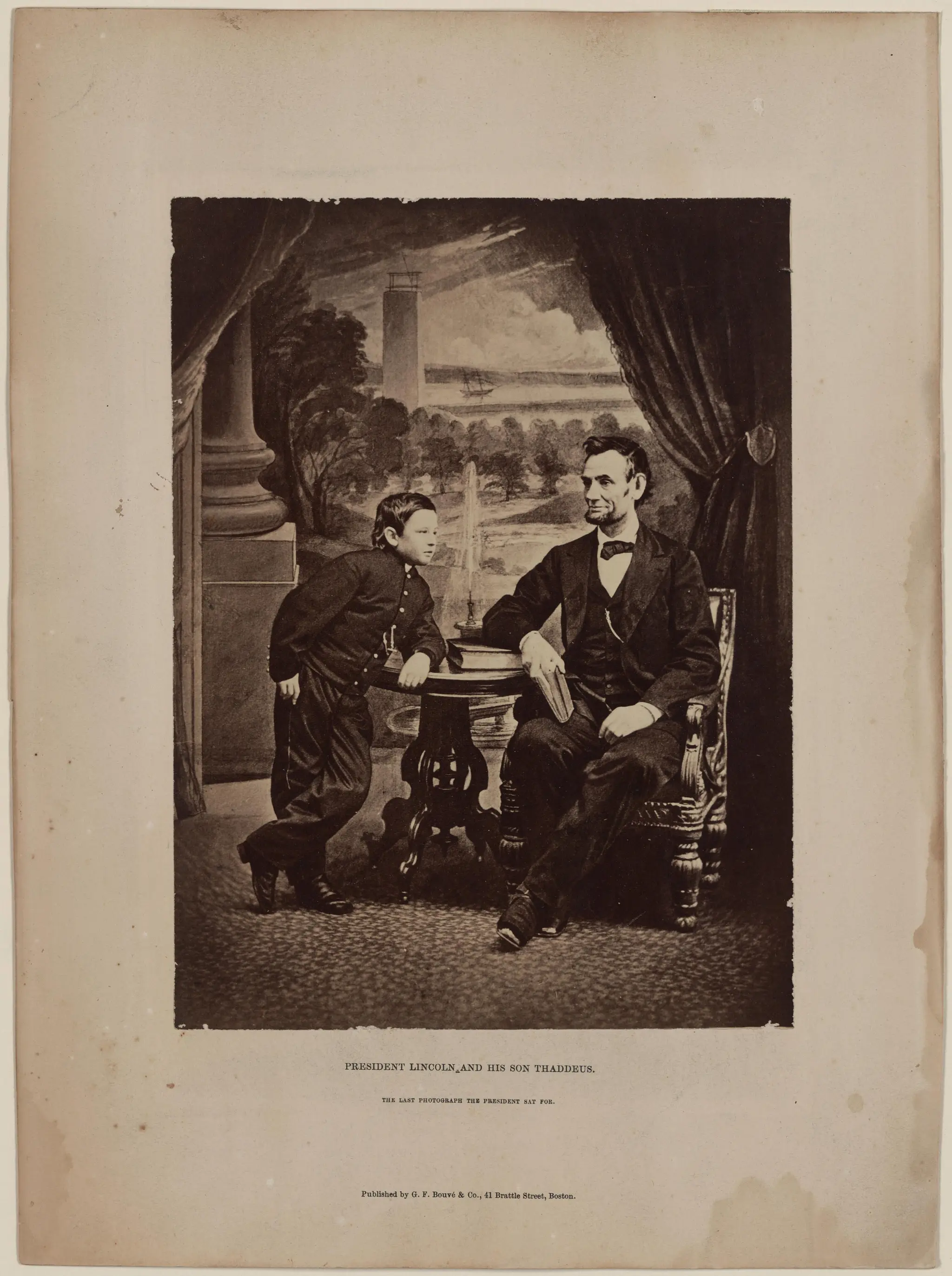 [Gardner photograph of Lincoln and Tad.] by Gardner, Alexander (Photographer) by Gardner, Alexander (Photographer)