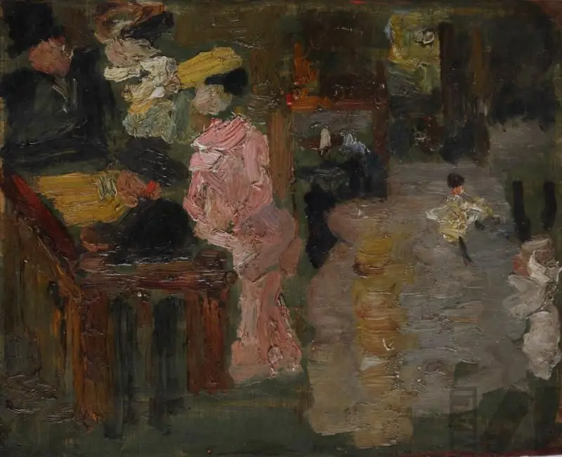 Escena de interior (París nocturno) by Carlos Baca-Flor