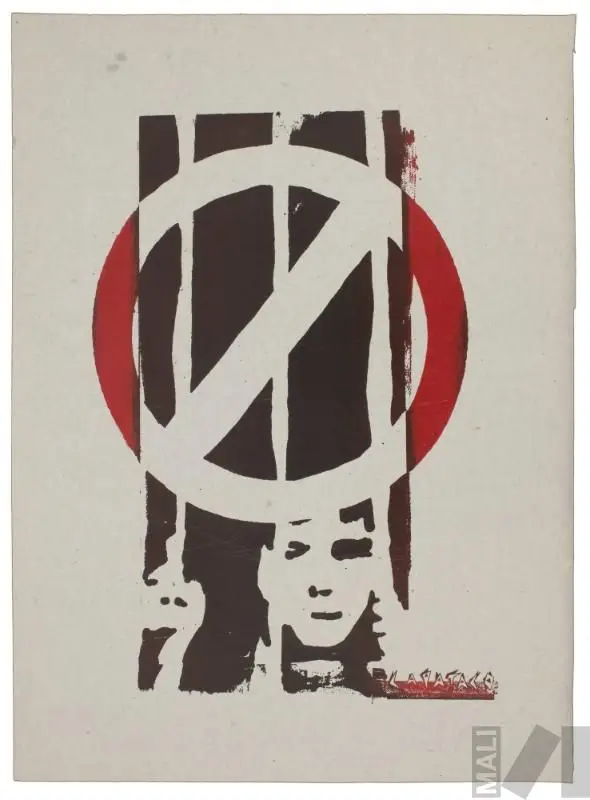 Boceto para el grabado Libertad a los presos políticos by Colectivo de Arte Participativo - Tarifa Común (C.A.Pa.Ta.Co.)