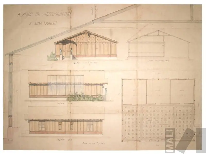 Plano para un estudio de fotografía en Lima by Anónimo