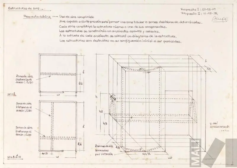Estructuras de aire by Teresa Burga