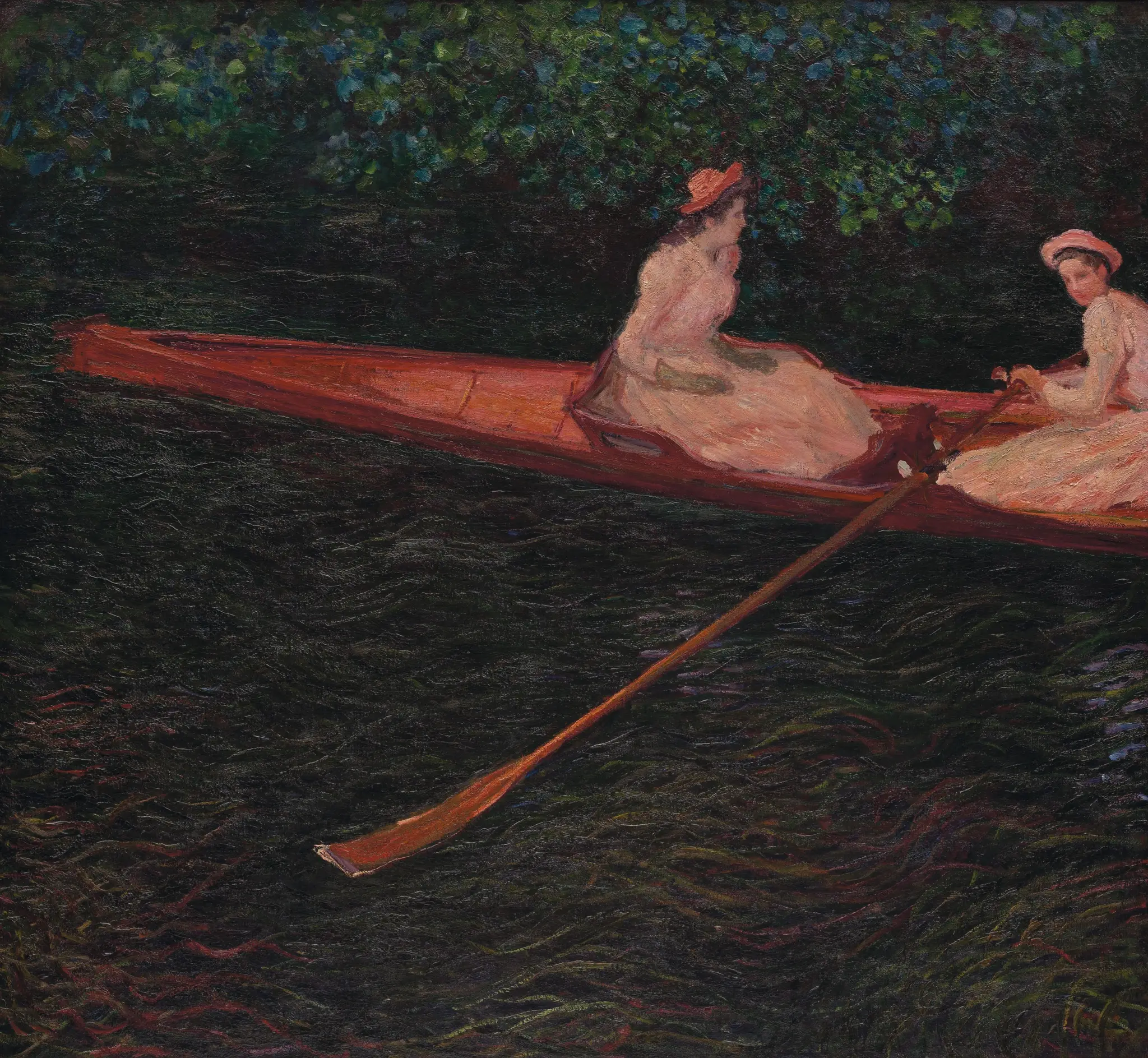 A canoa sobre o Epte by Claude Monet