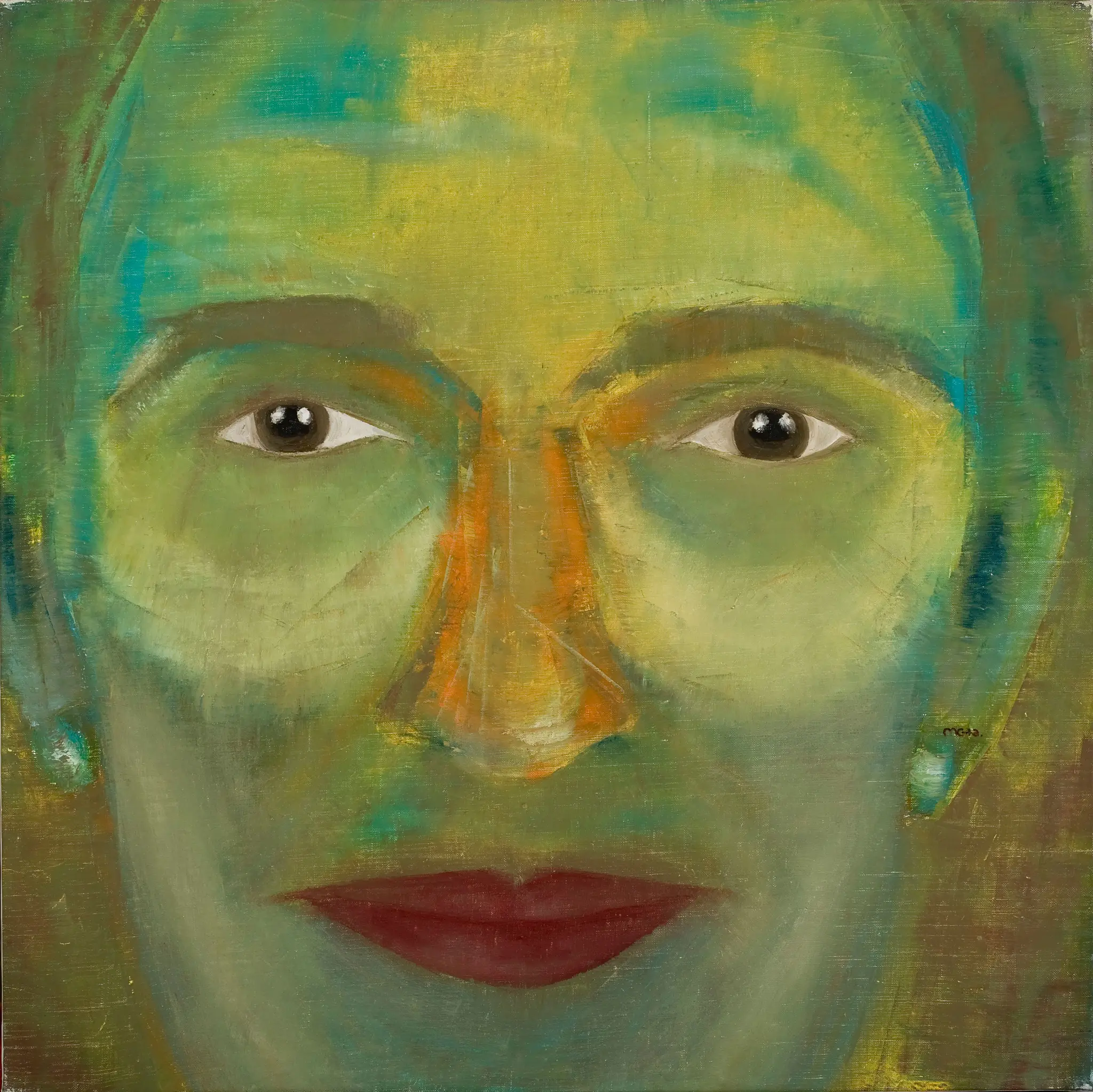 Autorretrato verde by Meta (Mari Carmem Hernández)